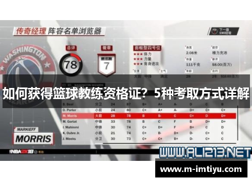 如何获得篮球教练资格证？5种考取方式详解